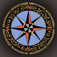 Compass No 3 stencil