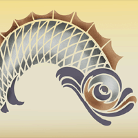 Fish stencil