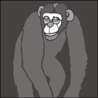 Chimp stencil