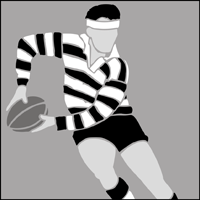 Rugby stencil