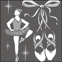 Ballet stencil