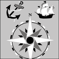 Nautical stencil