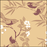 Birds & Blossom stencil