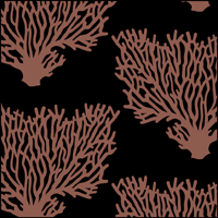 Coral No 2 stencil section.