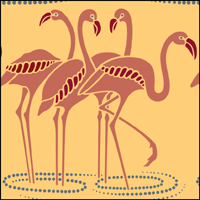 VN146 - Flamingos stencil VN146 - Flamingos stencil