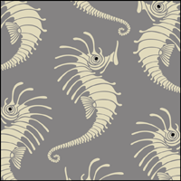 Seahorses stencil