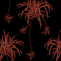 Spider Plants stencil section.
