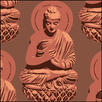 VN189 - Buddha stencil