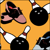 VN216 - Bowling stencil VN216 - Bowling stencil
