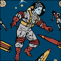 Spaceman stencil