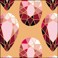 VN224 - Rubies stencil VN224 - Rubies stencil