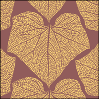 Autumn Leaves stencil section.