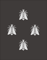 Click to see the actual Simple Stencil French Bee Repeat stencil design.