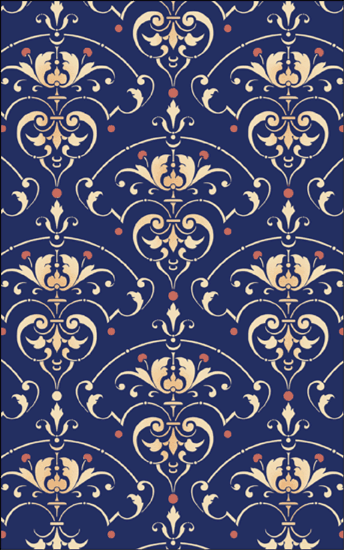 Nouveau Repeat stencil - French Inspired