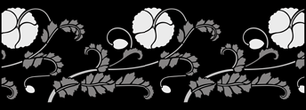 Victorian Poppy  stencil - Fruit and Flower