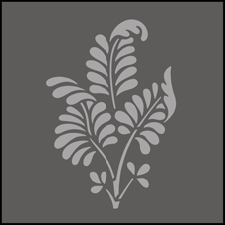 Ferns Solo stencil - Fruit and Flower
