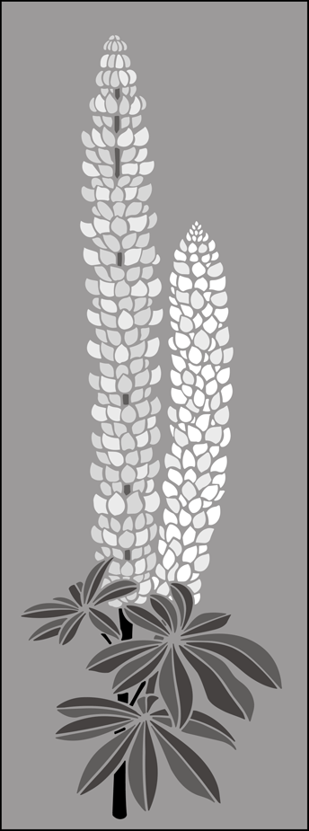 Garden Room | GR60 | Lupins stencil Lupins stencil - Garden Room