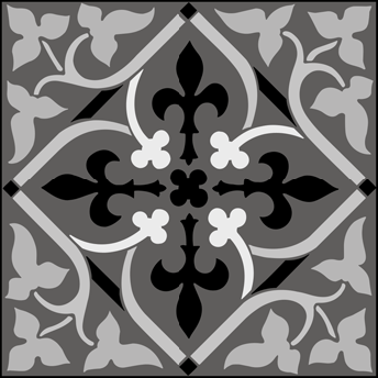 Tile No 3 stencil - Gothic and Medieval
