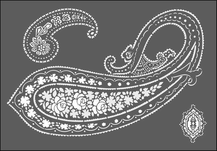 Paisley Pack stencil - Indian