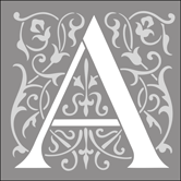 Click to see the actual Renaissance Initials - A stencil design.