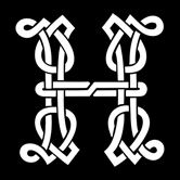Celtic Initials - H stencil - Lettering