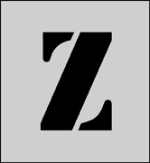 Stencil Alphabet stencil - Lettering