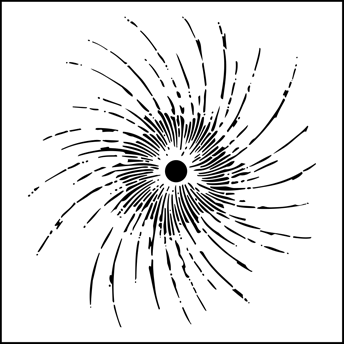Black Hole stencil - Modern Design