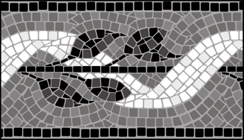 Border No 5 stencil - Mosaic