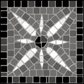 Corner/Tile No 7 stencil - Mosaic