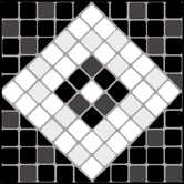Corner/Tile No 8 stencil - Mosaic