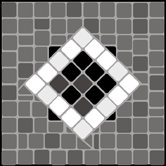 Corner/Tile No 10 stencil - Mosaic