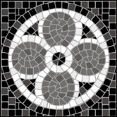 Corner/Tile No 1 stencil - Mosaic