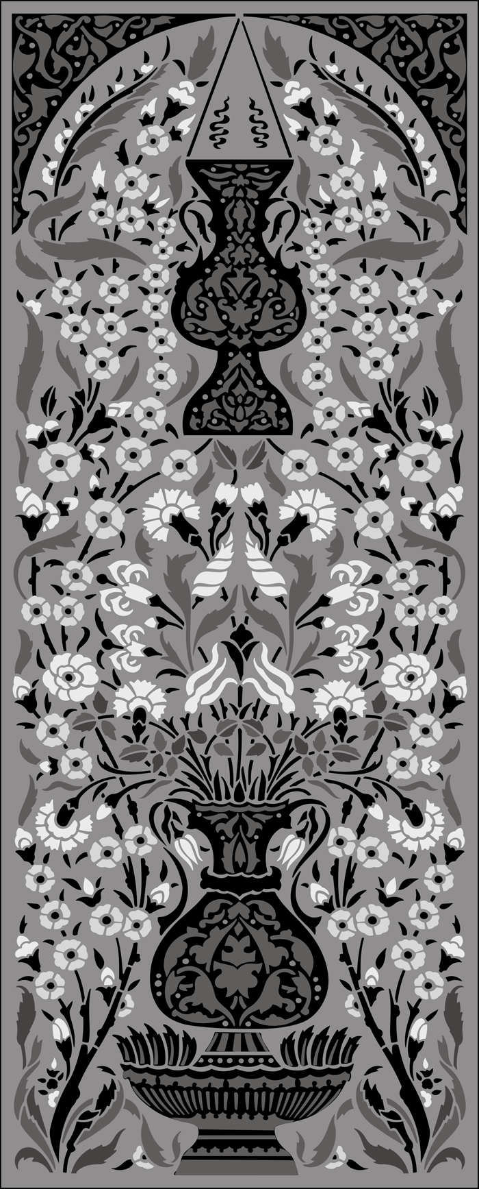 Panel No 4 stencil - Ottoman