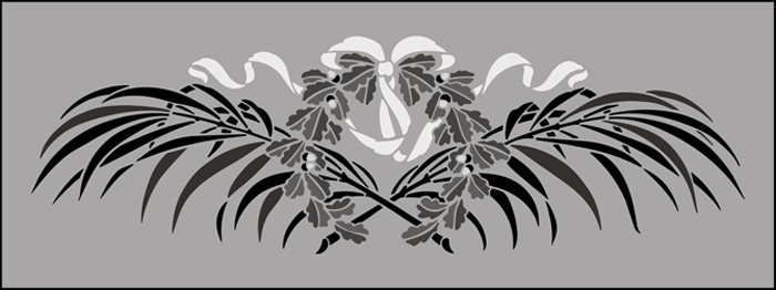 Palms No 1 stencil - Regency and Empire 