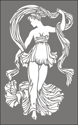 Aphrodite stencil - Regency and Empire 