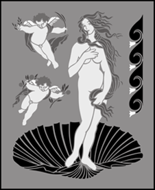 Venus stencil - Regency and Empire 