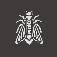 Large Bee Solo stencil - Regency and Empire 