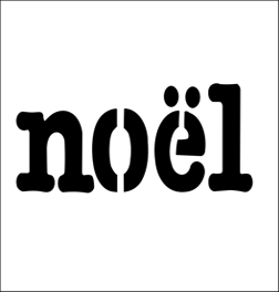 Click to see the actual Noel stencil design.