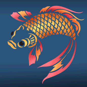 Click to see the actual Fish stencil design.
