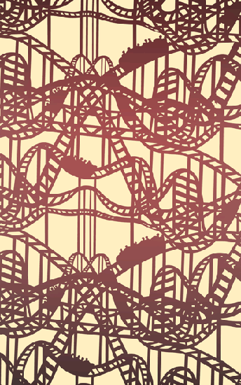 Roller Coaster stencil - USA Inspired