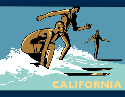 California stencil - Vintage